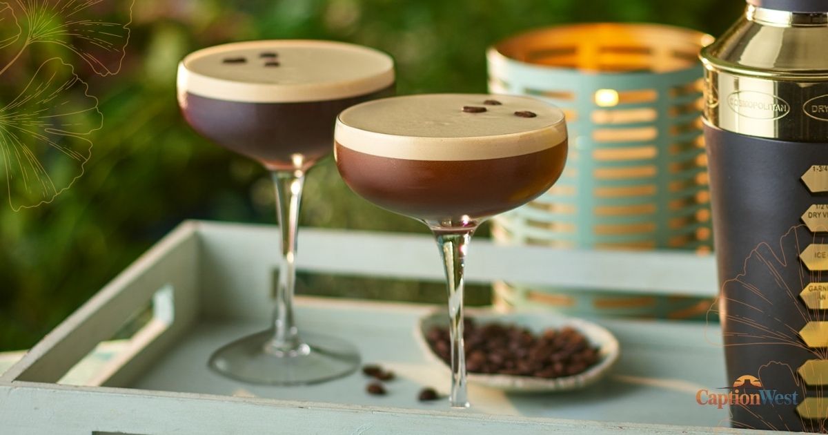 espresso martini instagram caption