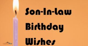 birthday wishes for son in law