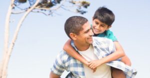 captions for father and son