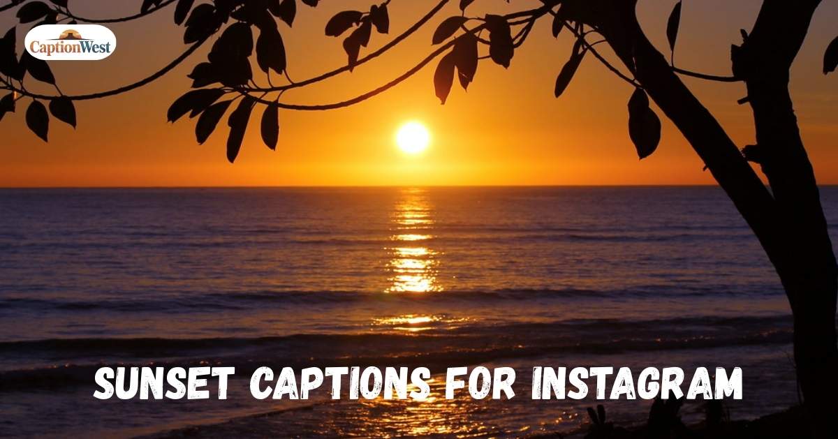 sunset captions for instagram